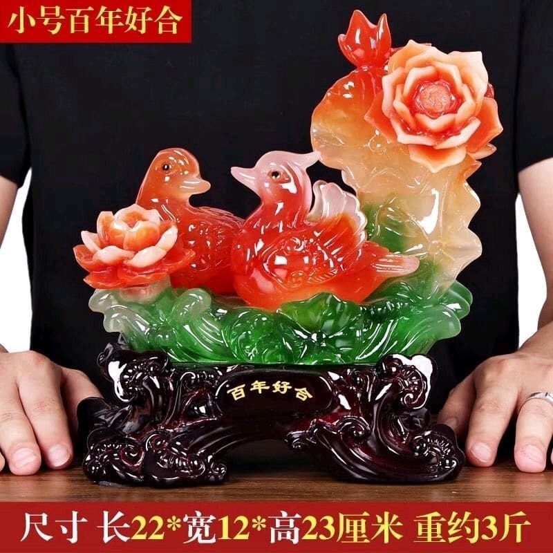 patung pajangan bebek mandarin