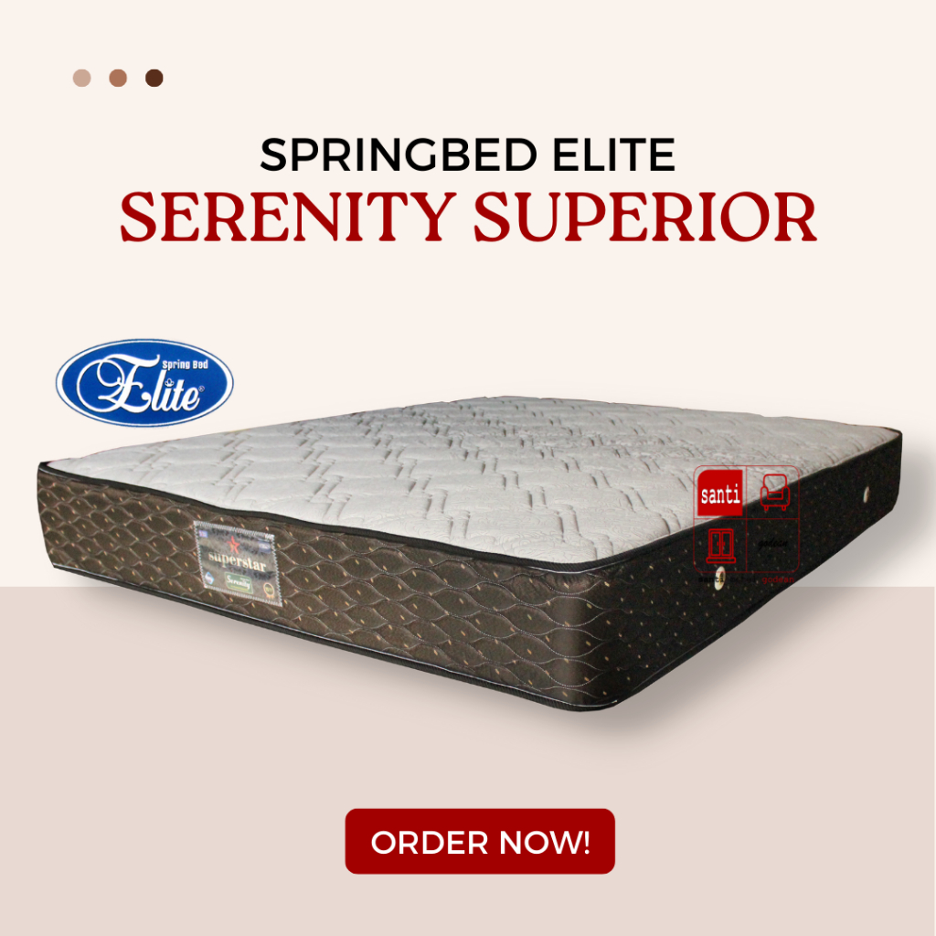 Springbed elite serenity superior 180 x 200 kasur saja