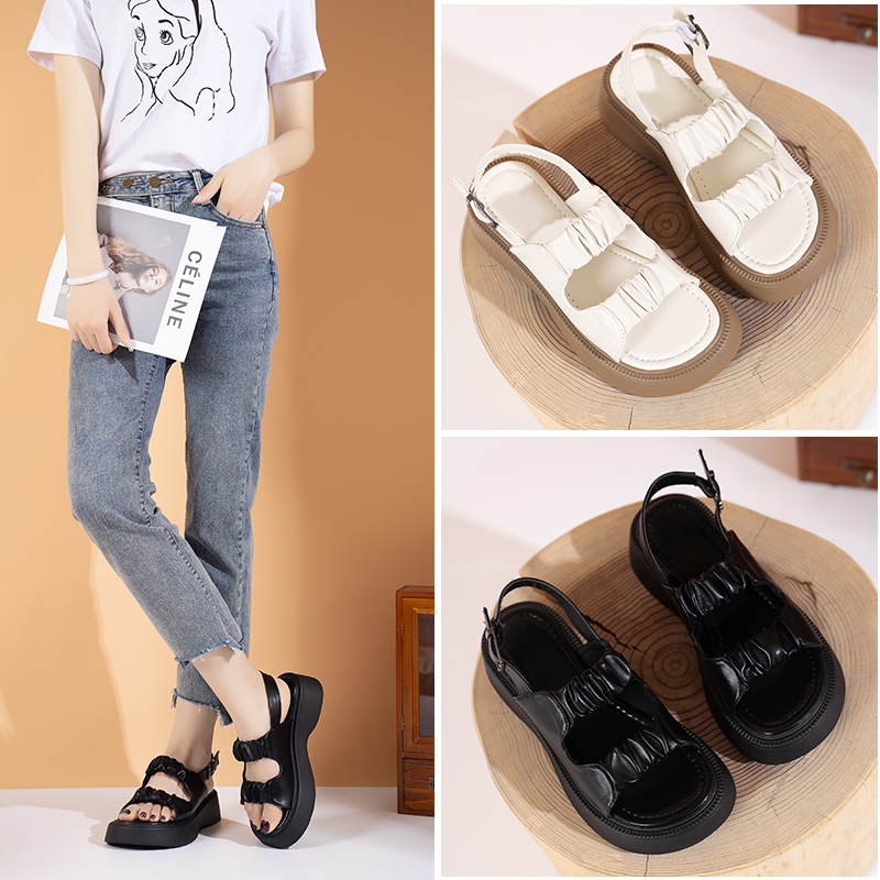 Korean Sandal Wedges Wistle /Sandal Wanita 5410 (36 - 40)