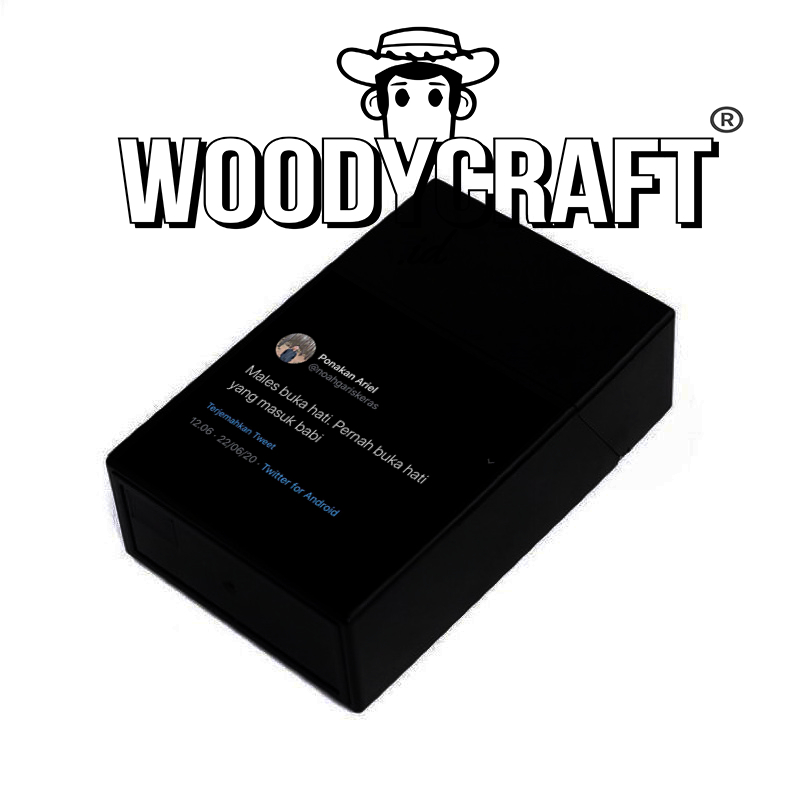 KOTAK ROKOK BOX HITAM /KADO ULANGTAHUN / KOTAK ROKOK PLASTIK / HADIAH /SOUVENIR /KADO COWOK/KOTAK RO