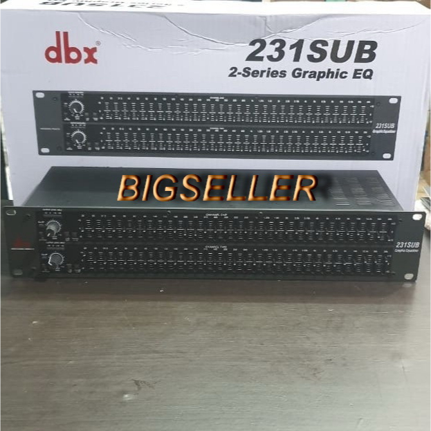 EQUALIZER DBX231 DBX 231 PLUS SUBWOOFER TERBAIK EKUALISER SUB OUTPUT