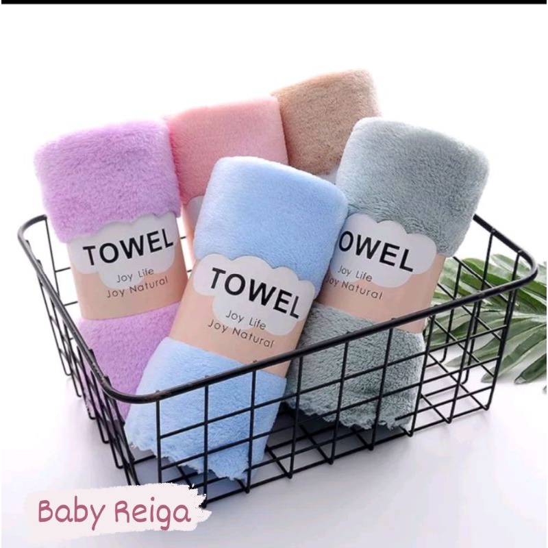 Handuk Mandi Microfiber Bulu Premium 35 x 75 cm/ Handuk Muka Super