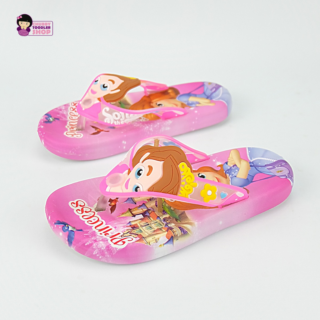 GLORYKIDZ SH2211 Sendal Jepit Anak Perempuan Laki Laki Sofia Sandal Flip Flop Anak Import Sendal anak Usia 3-10 Tahun