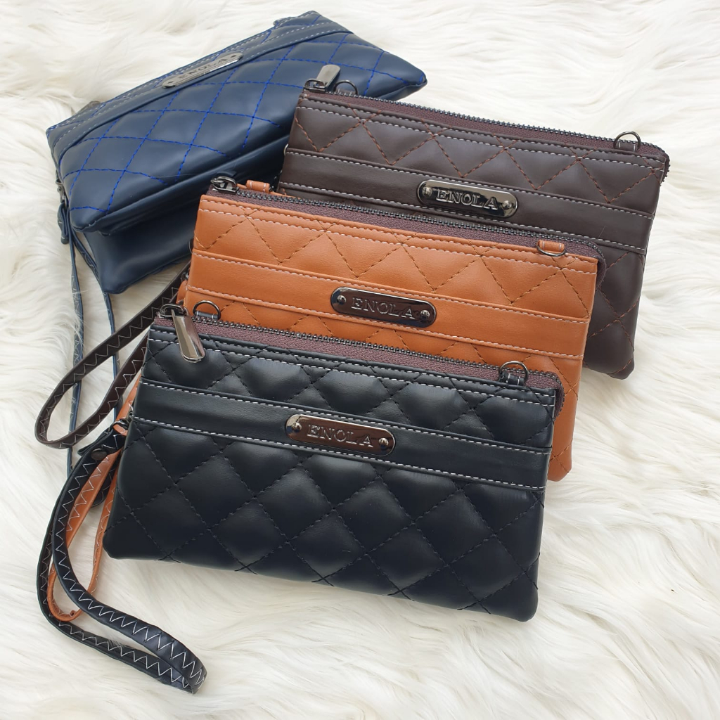 Enola Dompet Wanita Selendang Pinggang Bali Tas Selempang HP Sabuk Cewek Perempuan Multi Fungsi 6720
