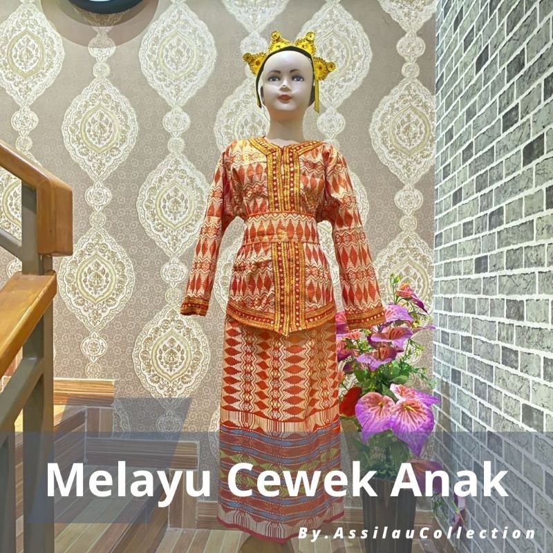 Baju Adat Anak Melayu Satuan (Laki/Cewek)