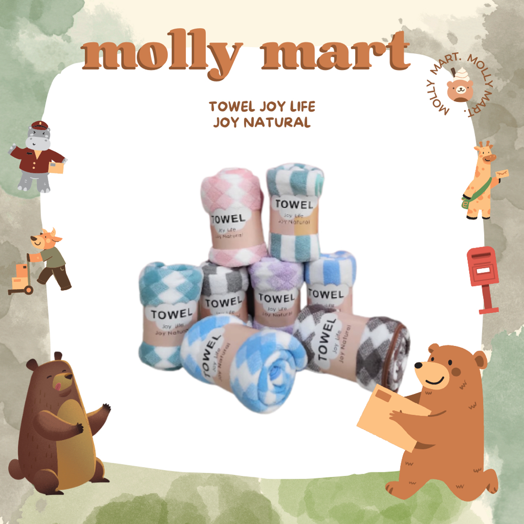 Handuk Bayi Towel Joy Life Joy Natural 35x75cm | Lembut Microfiber