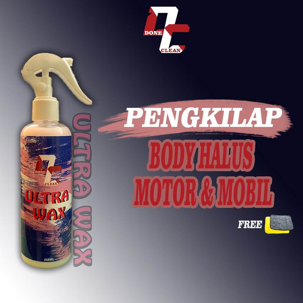 ultra wax pengkilap body halus motor dan mobil