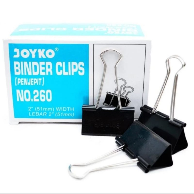 

BINDER CLIP /PENJEPIT KERTAS NO.260 MERK JOYKO