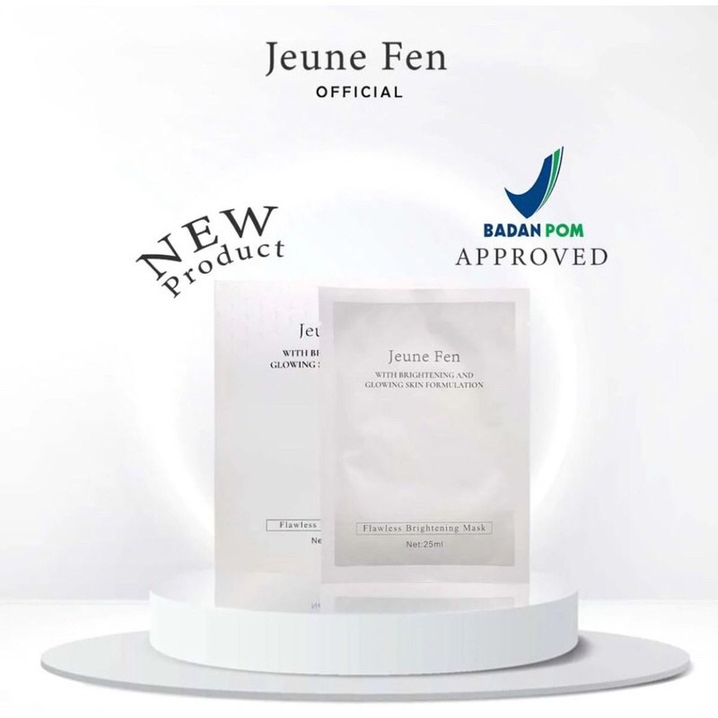 JEUNE FEN Glowing Flawless Brightening Mask | BPOM | (Box & Eceran)