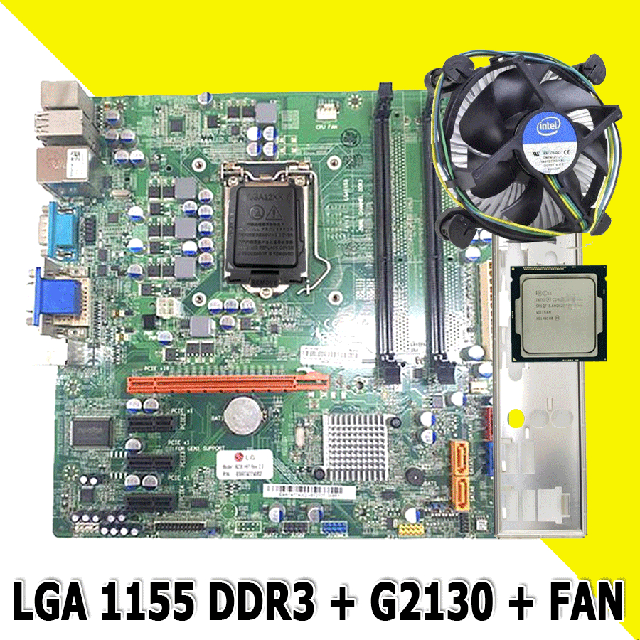 MOBO PC DDR3 MAINBOARD H61 Plus PROCESSOR PENTIUM LGA 1155 G 2120/2130