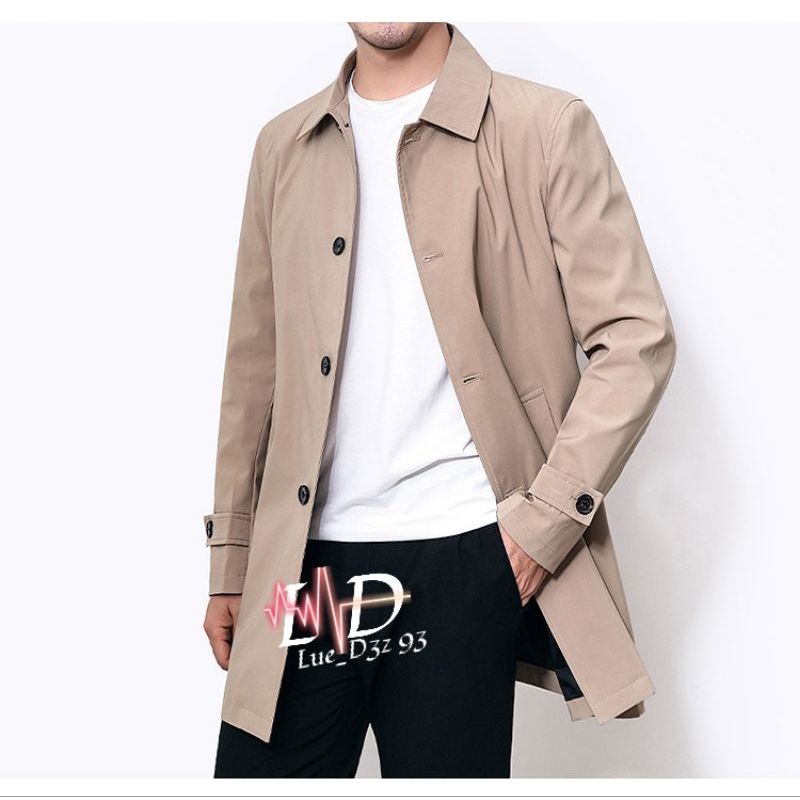 Jas blazer jubah panjang pria/long coat pria/katun flecee jaket jubah pria keren