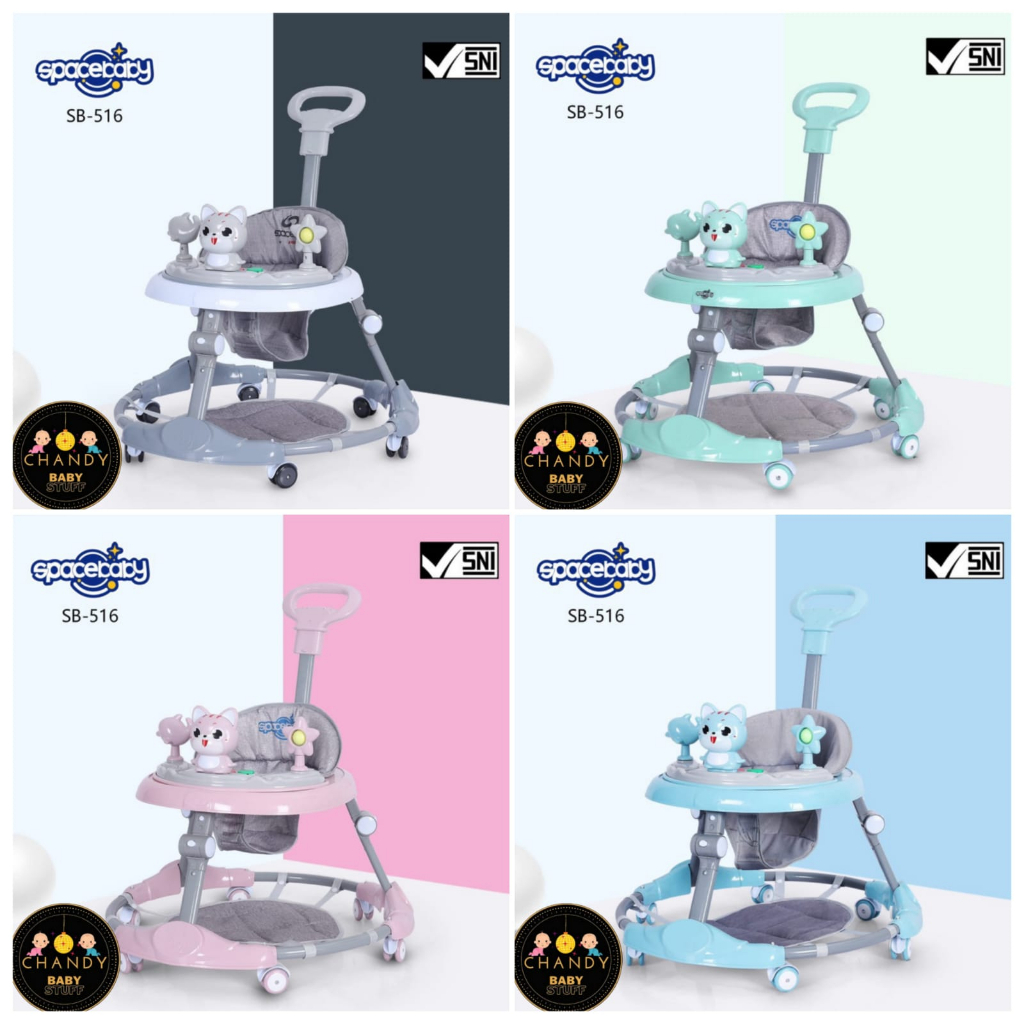 BABY WALKER SPACEBABY SB 516 MAINAN MODEL KUCING