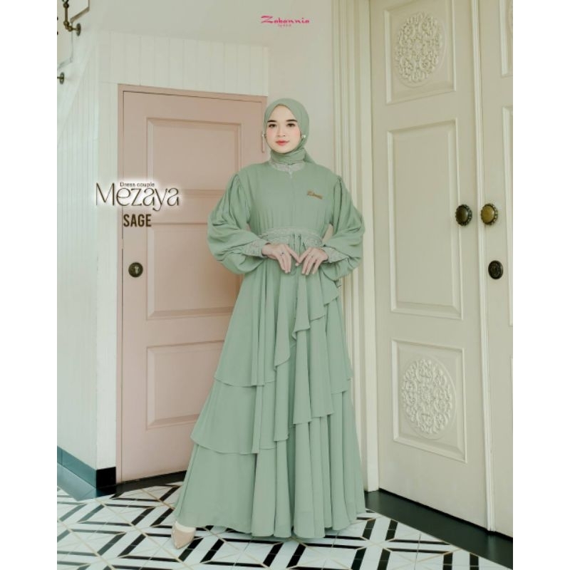 GAMIS LEBARAN TERBARU/MEZAYA DRESS ORI ZABANNIA BY.A.K.R