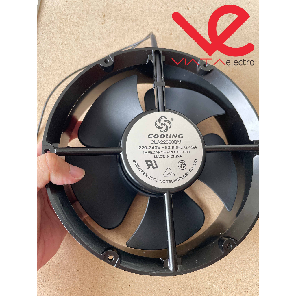 KIPAS AC 220V 22cm FAN AC 220VOLT 22 cm 220 V CLA22060BM 0.45A 220 VOLT AC 220 VOLT