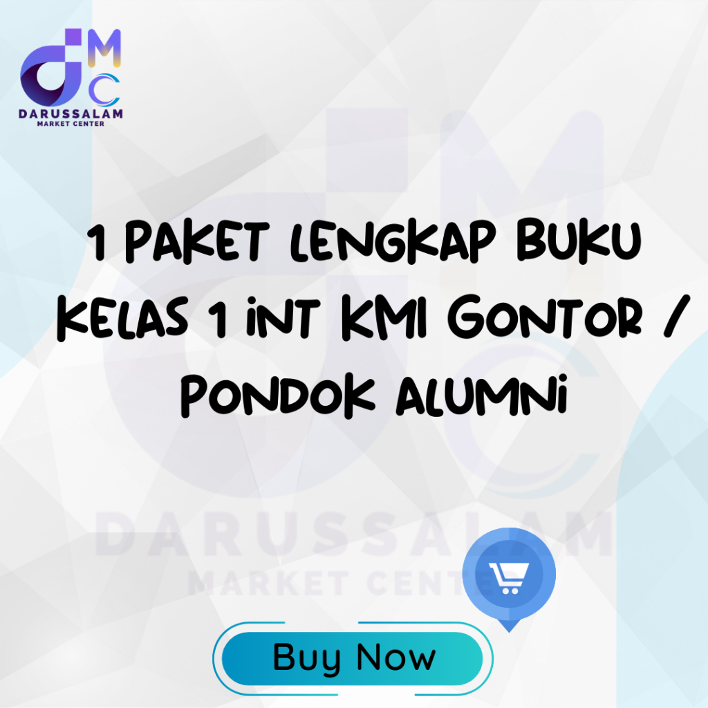 Satu Paket Lengkap Buku Kelas 1 INTENSIVE KMI GONTOR/ Pondok Alumni