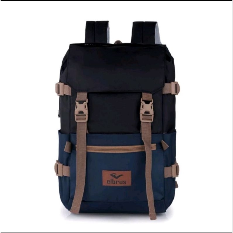 Tas Ransel Punggung Backpack 30L Elbrus Distro # Tas Sekolah Kuliah Kerja Mudik # Tas Ransel