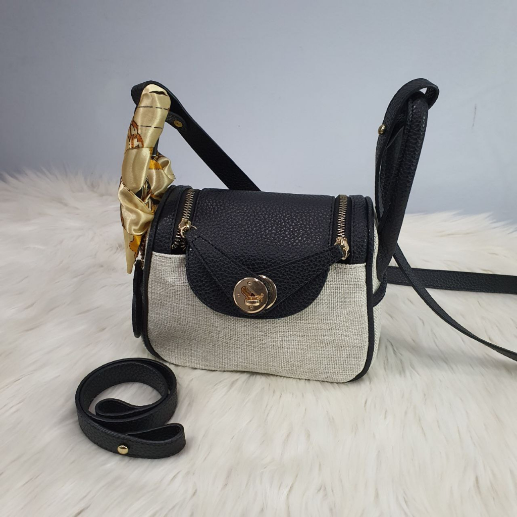 SZ2 Tas Selempang Sling Shoulder Hand Kulit Tangan Lindy Mini Bag Wanita Cewek Perempuan Premium Serbaguna Terbaru Kekinian Fz