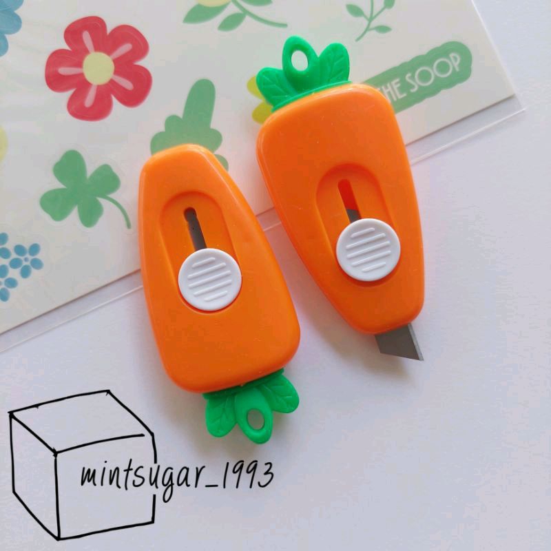 

1 Pcs Pisau Cutter Lucu Size Travel Wortel