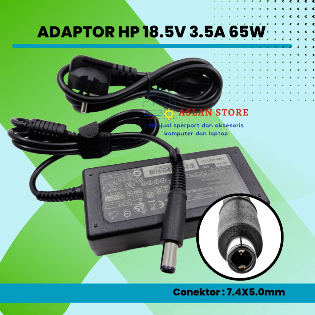 65W 18.5V 3.5A Power Adaptor Charger Laptop HP Compaq Presario CQ20 430 G4 1000 N193 A900 NC2400 NC6220 NC4400 NC6320 NC6400 Notebook