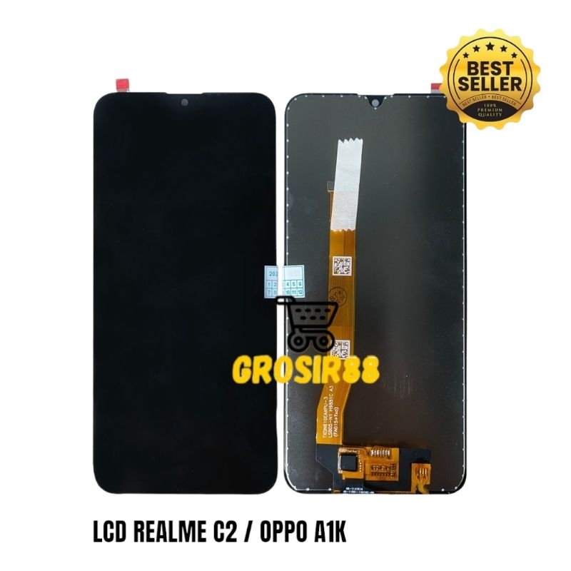 LCD TOUCHSCREEN FULLSET OPPO A1K / REALME C2 ORIGINAL