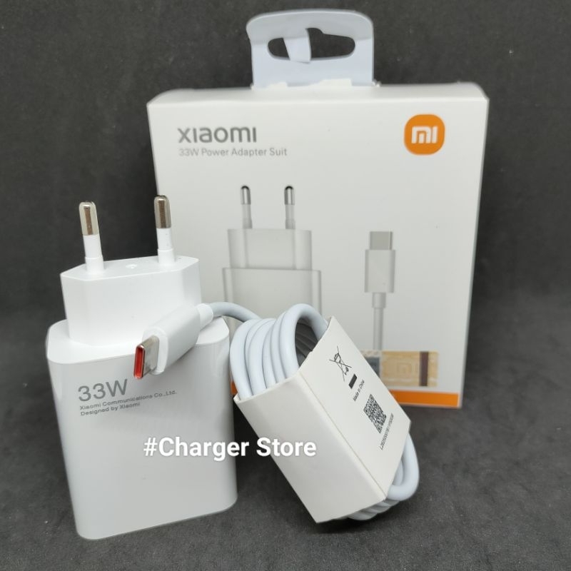 Charger Xiaomi 33W 6A Type C ORIGINAL 100% Turbo Charge Fast Charging