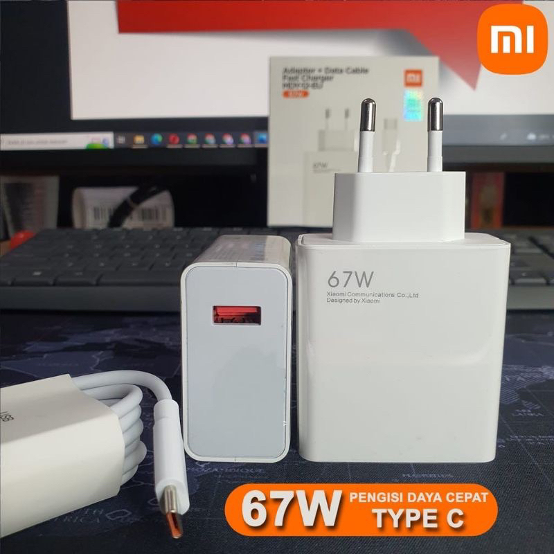 67Watt Power Adapter Charger Xiaomi Type C Turbo Fast Charging 67W MDY12 Redmi Note 7 8 9 10 11 Pro/10S/Poco M3 Pro/M4/M5S/F2/F3/F4/