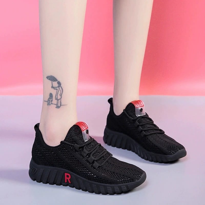 TOPGROSIR LV0098 Sepatu Sneakers Wanita Import Sport Shoes Sepatu Olahraga Rajut Wanita Kekinian Fashion Korea