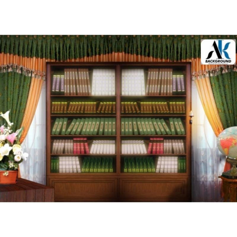 BACKGROUND FOTO WISUDA TIRAI RAK BUKU