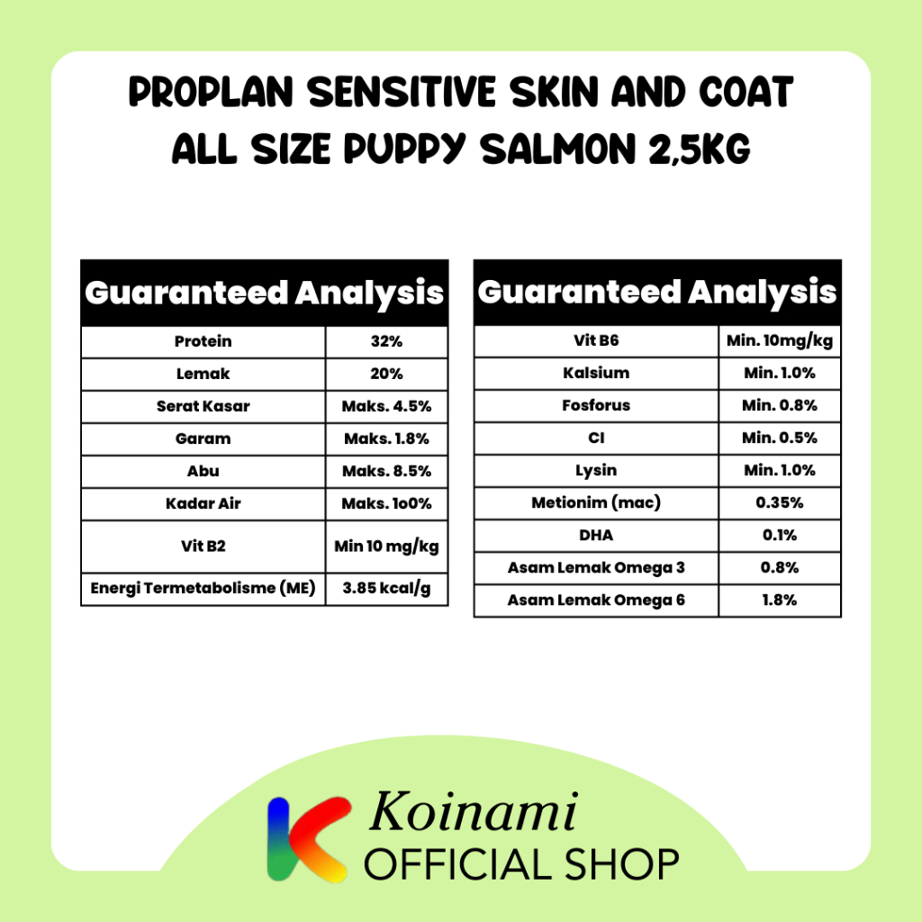 Proplan Sensitive Skin and Coat All Size Puppy Salmon 2.5kg - Makanan Anak Anjing - Makanan Puppy - Dog Food