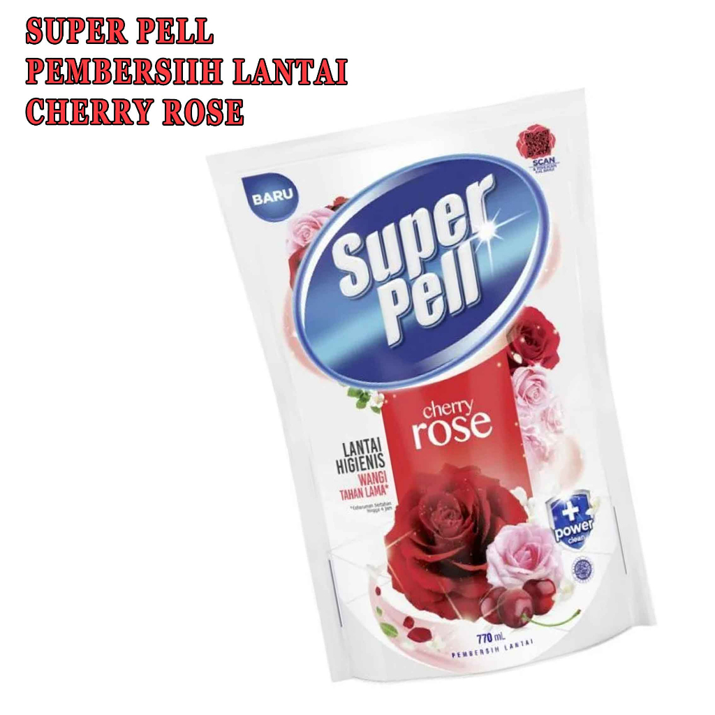 Pembersih Lantai* Super Pell* Aroma Cherry Rose* 770ml