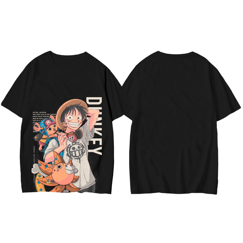 DUNKEY ANIME TSHIRT | ONE PIECE TSHIRT | LUFFY TSHIRT | ANIME JAPANESE TSHIRT
