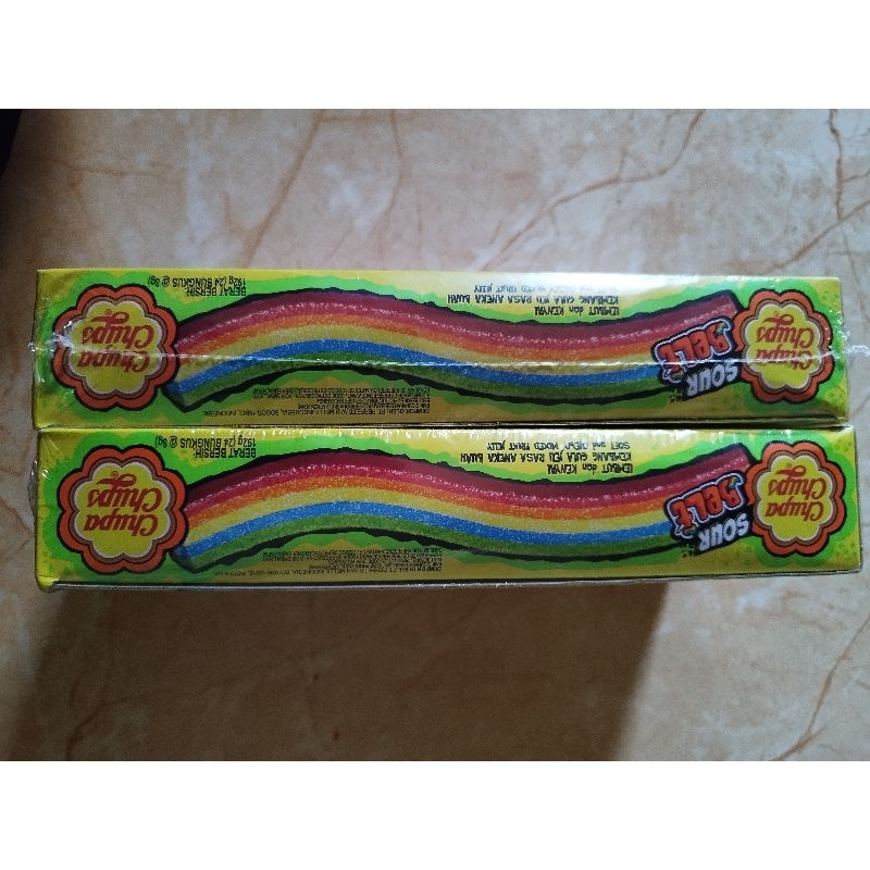 Chupa Chups sour Belt Per box isi 24 pcs