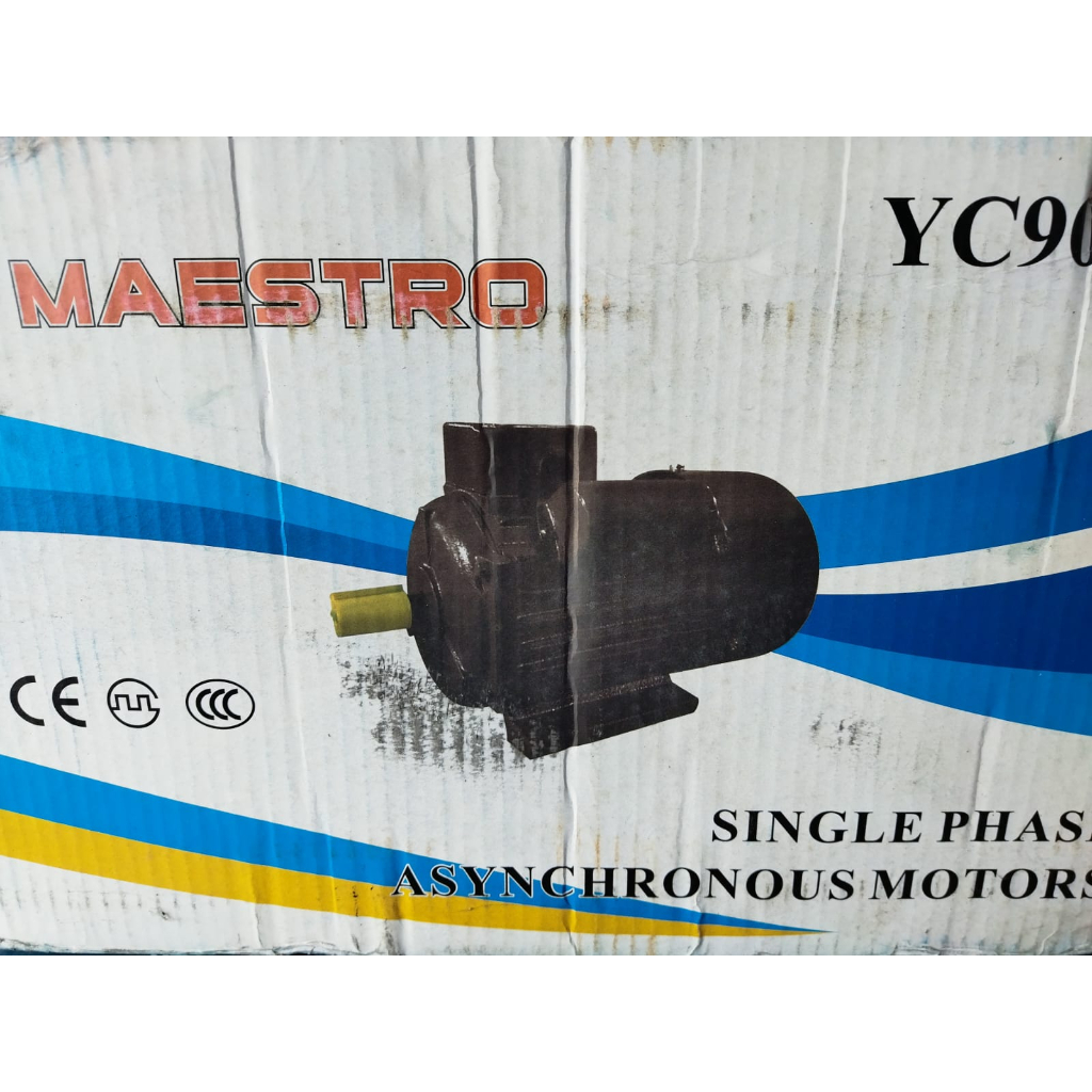 DINAMO PENGGERAK MAESTRO 1 HP 4 POLE 1 PHASE ELECTRO MOTOR  MAESTRO 1 HP 1430 RPM 220 V