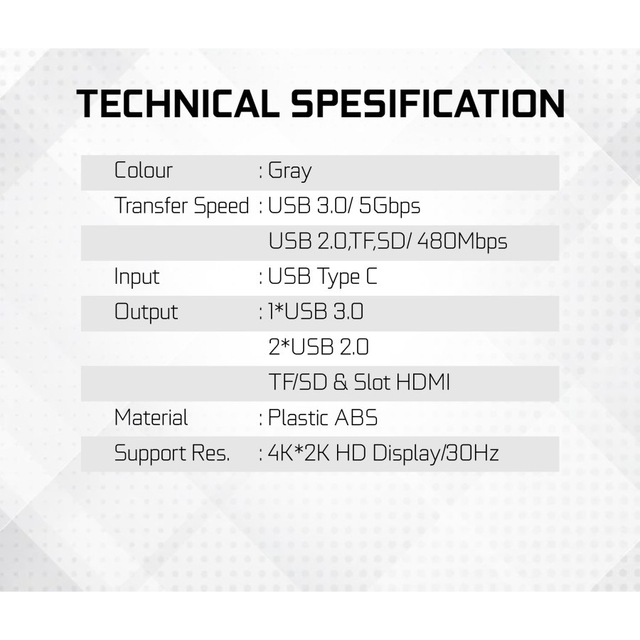 Cyborg C400 6 in 1 Converter Type C to USB 3.0