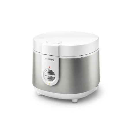 Philips HD3126 Penanak Nasi 1.8 Liter Hitam dengan Pemanasan Seragam dan Fungsi Menghangatkan Otomatis