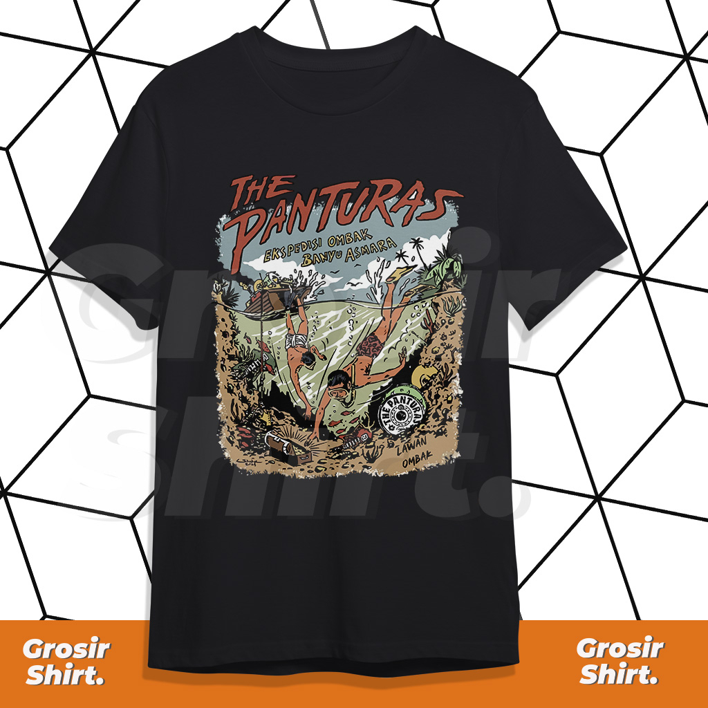 Kaos Band THE PANTURAS OMBAK BANYU ASMARA T-Shirt Grosir