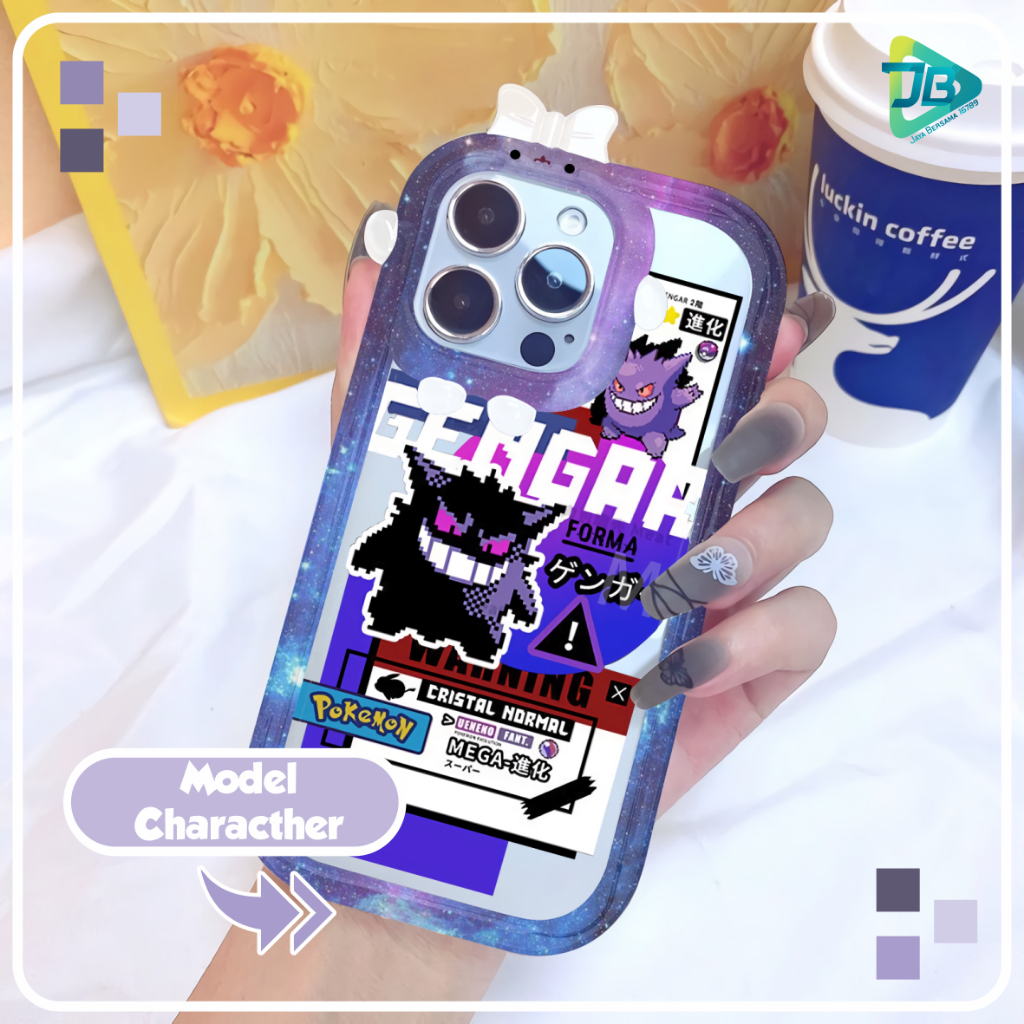 CUSTOM SOFTCASE PITACU FRAME KARAKTER CUSTOM GENGAR FOR SAMSUNG A02S A03S A03 A04 A11 M11 A12 M12 A13 A23 A04S A21S A22 A32 A33 A30 A20 A50 A30S A50S A51 A52 A53 A73 JB8528