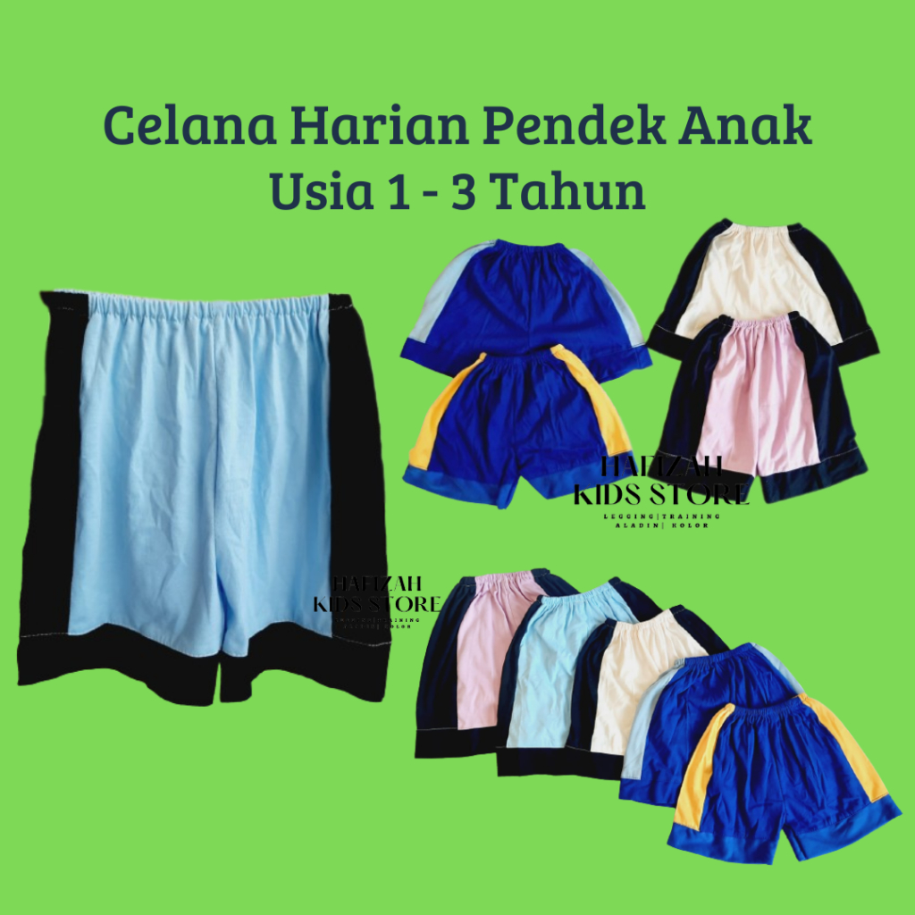 Celana Harian Pendek Anak Usia 1-3 Th