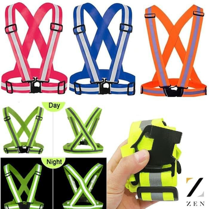 Safety Vest Proyek Sepeda Rompi Safety Karet Scotlight Rompi V Outdoor