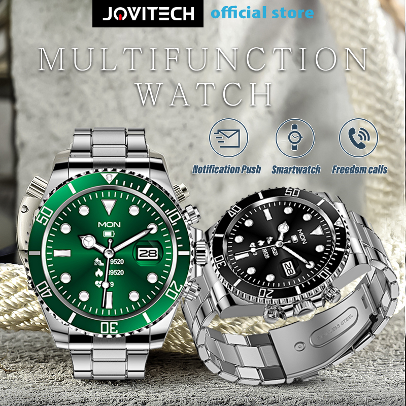 【COD】Jovitech AW12 Jam Tangan Pintar Olahraga, Arloji Cerdas Layar Sentuh Penuh Pelacak Kebugaran Panggilan Bluetooth untuk SmartWatch - SW23