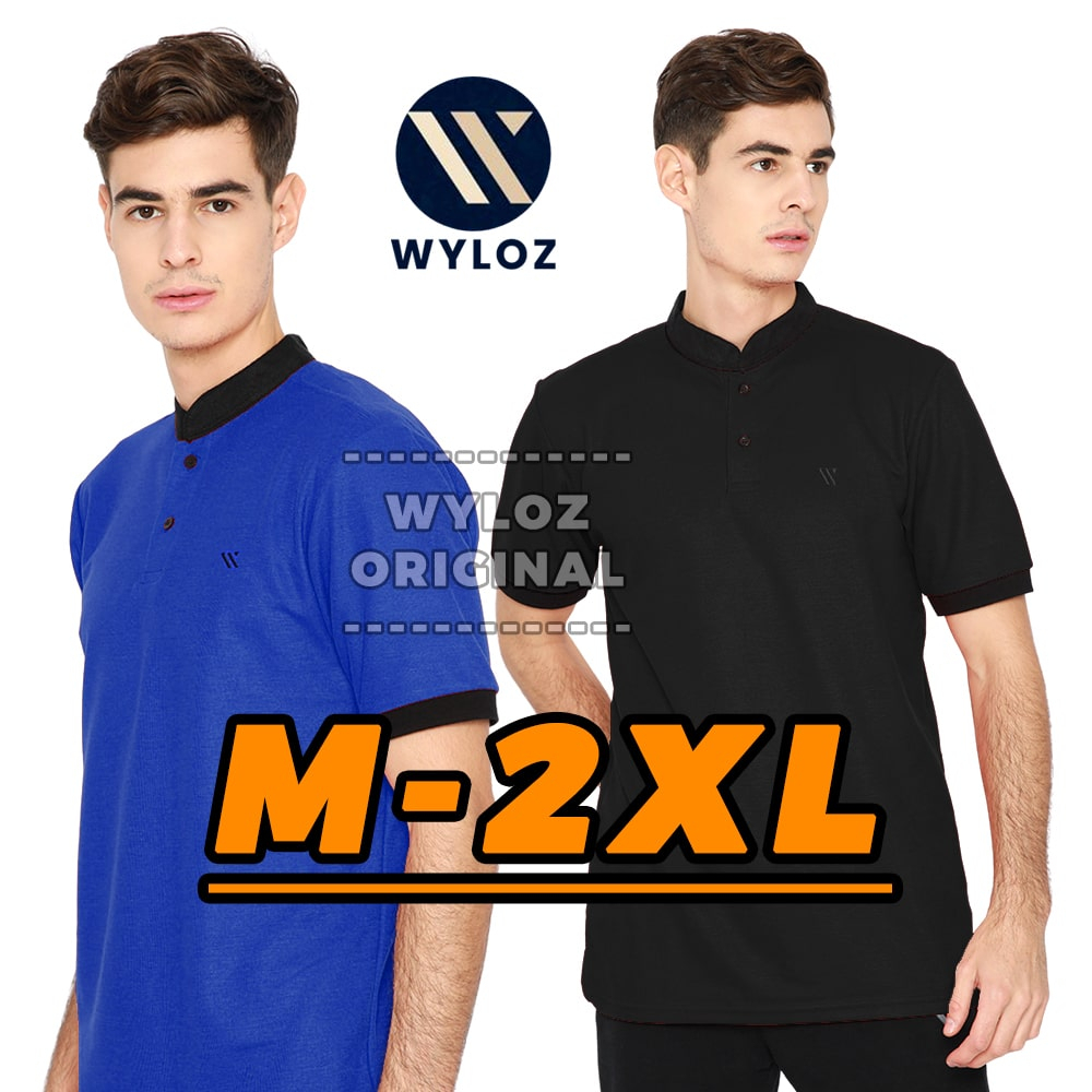 WYLOZ Baju Polo Shirt Krah Sanghai Kaos Kerah Shanghai Distro Koko Pique Cowok Pria Six Original
