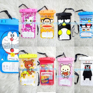 Waterproof HP Anti Air Motif Hello Kitty Doraemon DLL Water Proof Renang Motif Lucu