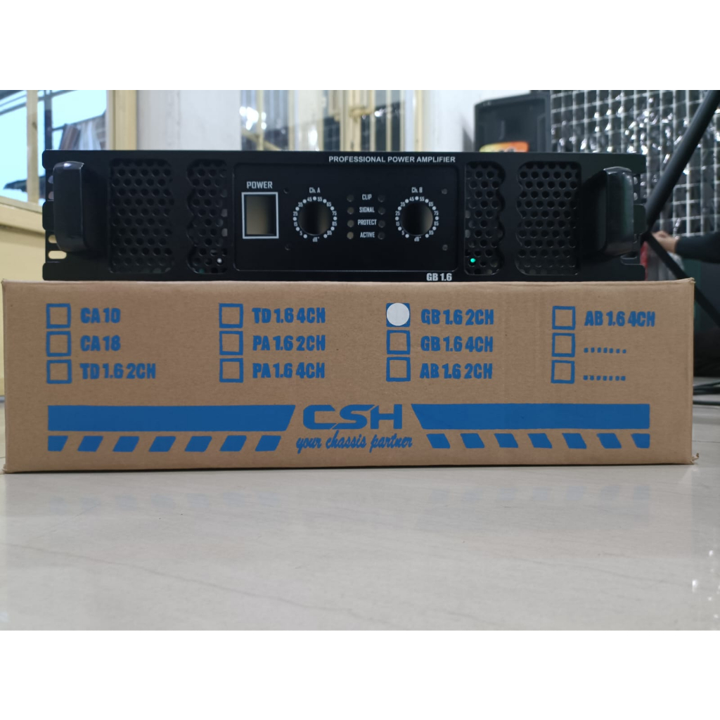 BOX POWER AMPLIFIER GB 1.6 box GB1.6 box power 2U GB 1.6