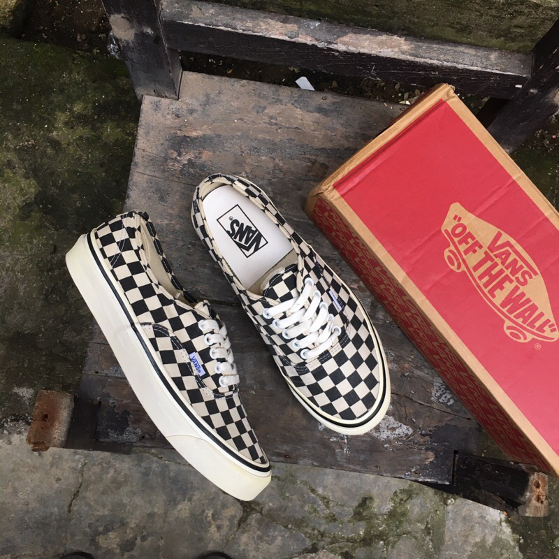 VANS AUTHENTIC STYLE 44 DX ANAHEIM CHECKERBOARD ORIGINAL 100% TERJAMIN