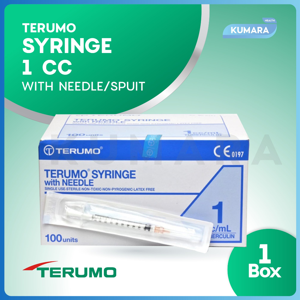 TERUMO - Syringe 1cc with Needle / Spuit 1ml BOX