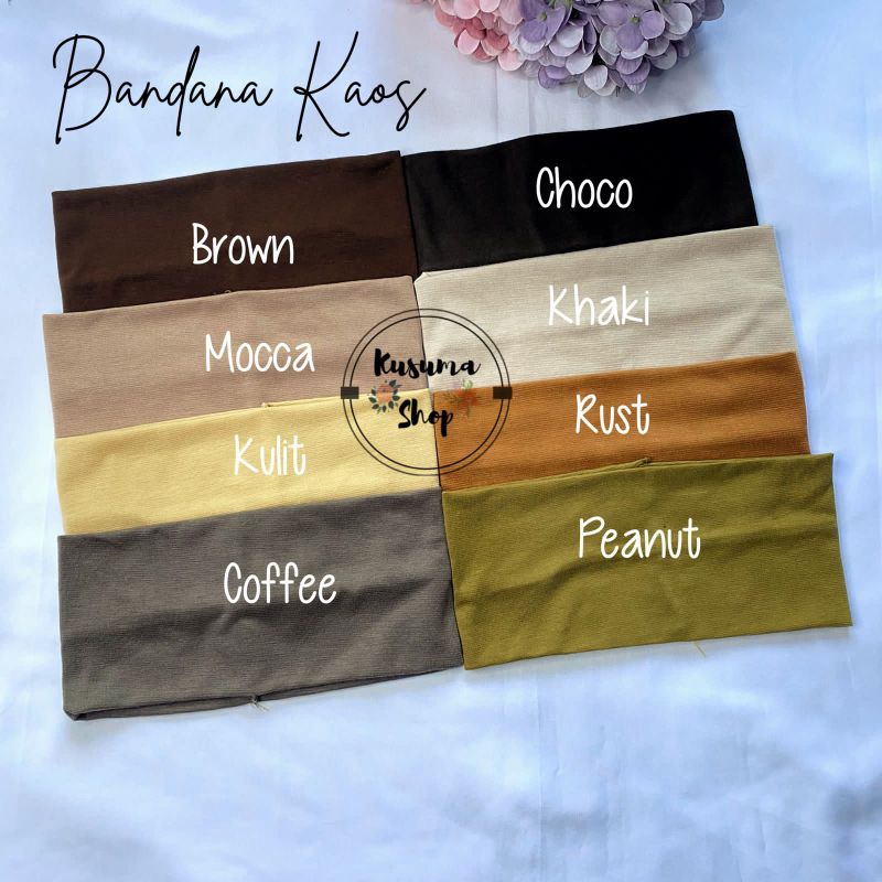 Bandana Kaos/Inner Bandana polos