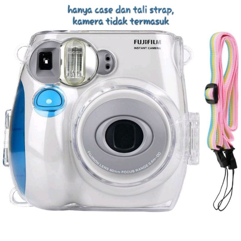 [Hanya Case] Fujifilm Instax mini 7s Clear Hardcase + Tali strap