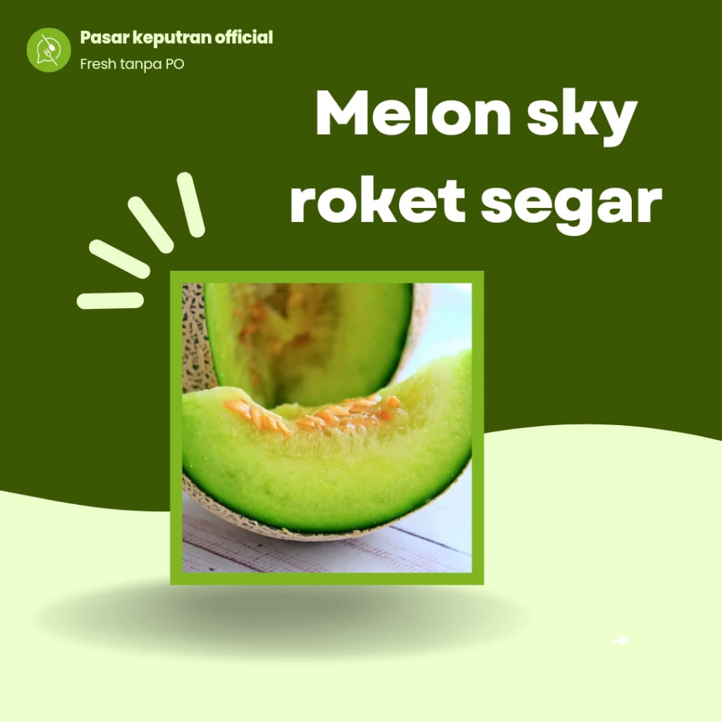 

Melon sky rocket , buah melon super, melon sky rocket segar