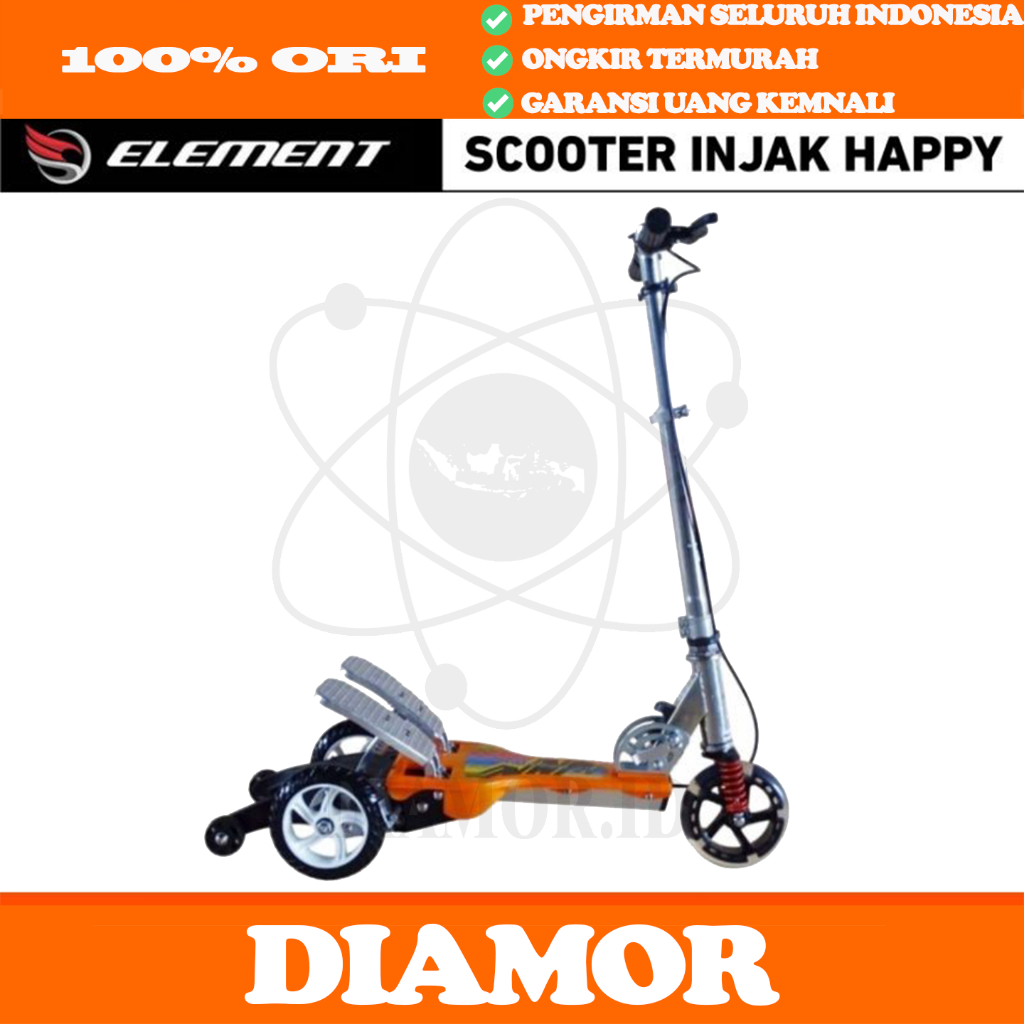 Scooter / Skuter Anak ELEMENT RMB HAPPY NEW Pedal Injak Alloy