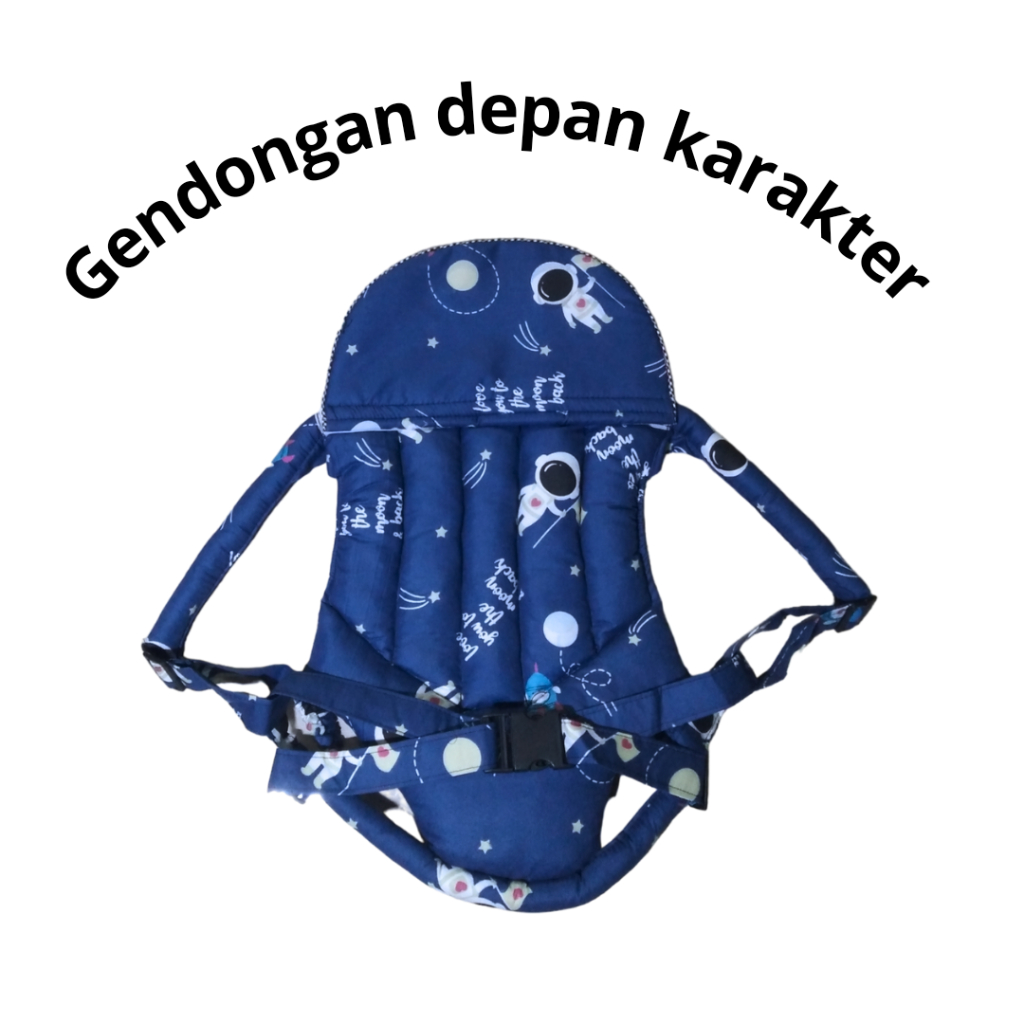 Gendongan bayi/ gendongan baby / gendongan depan ransel polkadot/ gendongan depan baby motif karakter lucu